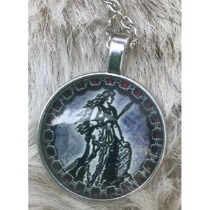 Norse God Of Love War Valkyrie Warrior Freya Pagan Pendant Viking Women Necklace